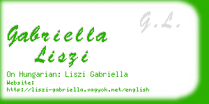 gabriella liszi business card